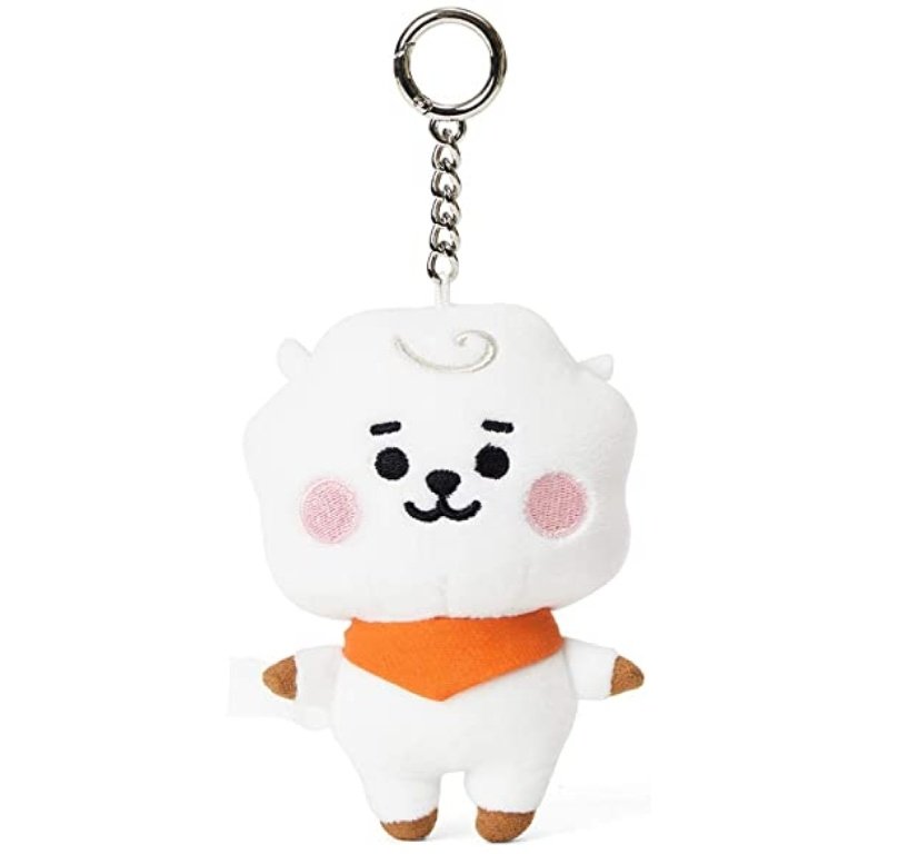 [BTS] BT21 Baby Series Character Soft Plush Stuffed Animal Keychain Key Ring Charm RJ, TATA, MANG -