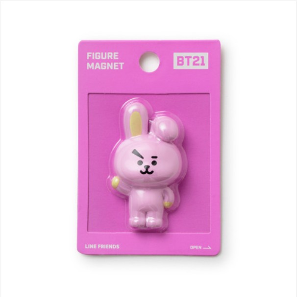 [BTS] BT21 Character Small Toy Figure Magnet COOKY, KOYA, MANG - Refrigerator Fridge Whiteboard Magnet for Kitchen and Office